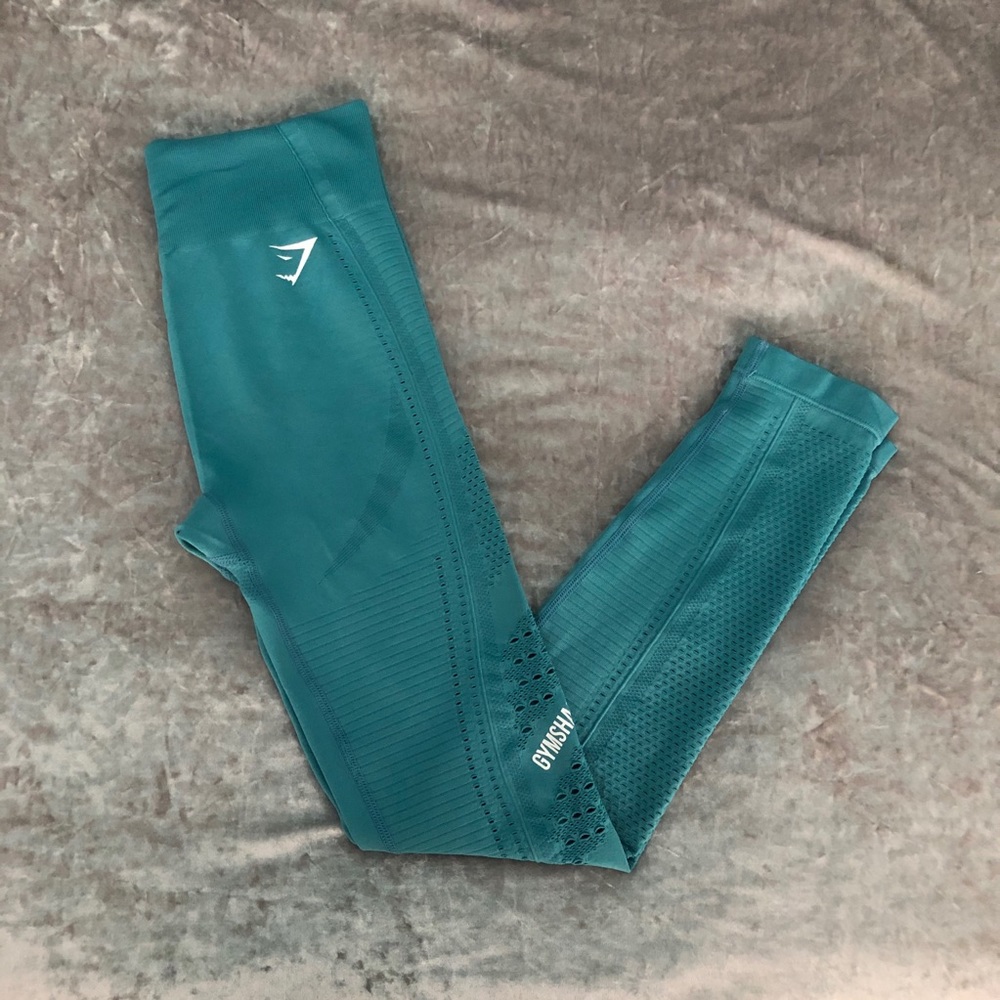 Gymshark Flawless Knit Tight (M, teal)